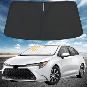 4-Laags opvouwbaar zonnescherm voor in de auto (145x80cm) | SUNDEO