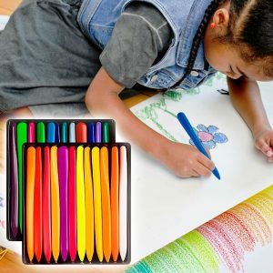 Waterbestendige, onbreekbare krijtjes - 24 kleuren | PASTELKE